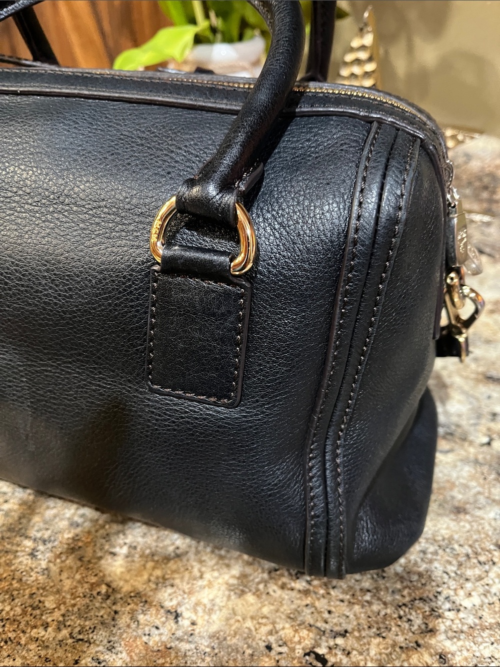 MCM Boston Black leather handbag - Picture 6 of 12